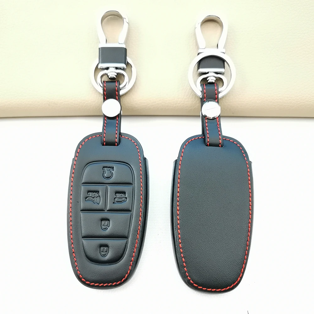 

Кожаный чехол-Обложка для Hyundai Sonata 2019 2020 с 5 кнопками