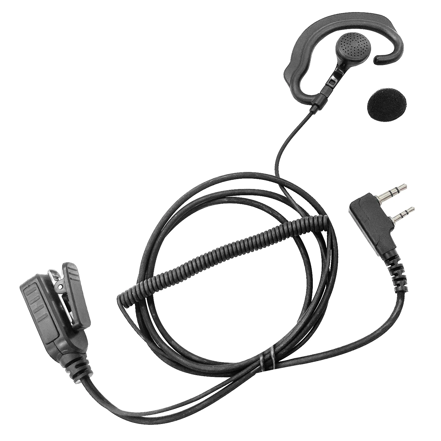 Wire-rolled G headphones  walkie talkie Earpiece microphone headset for baofen UV-3R, UV-5R, UV-5RA, UV-5X3, UV-5RX3, UV-5R V2+