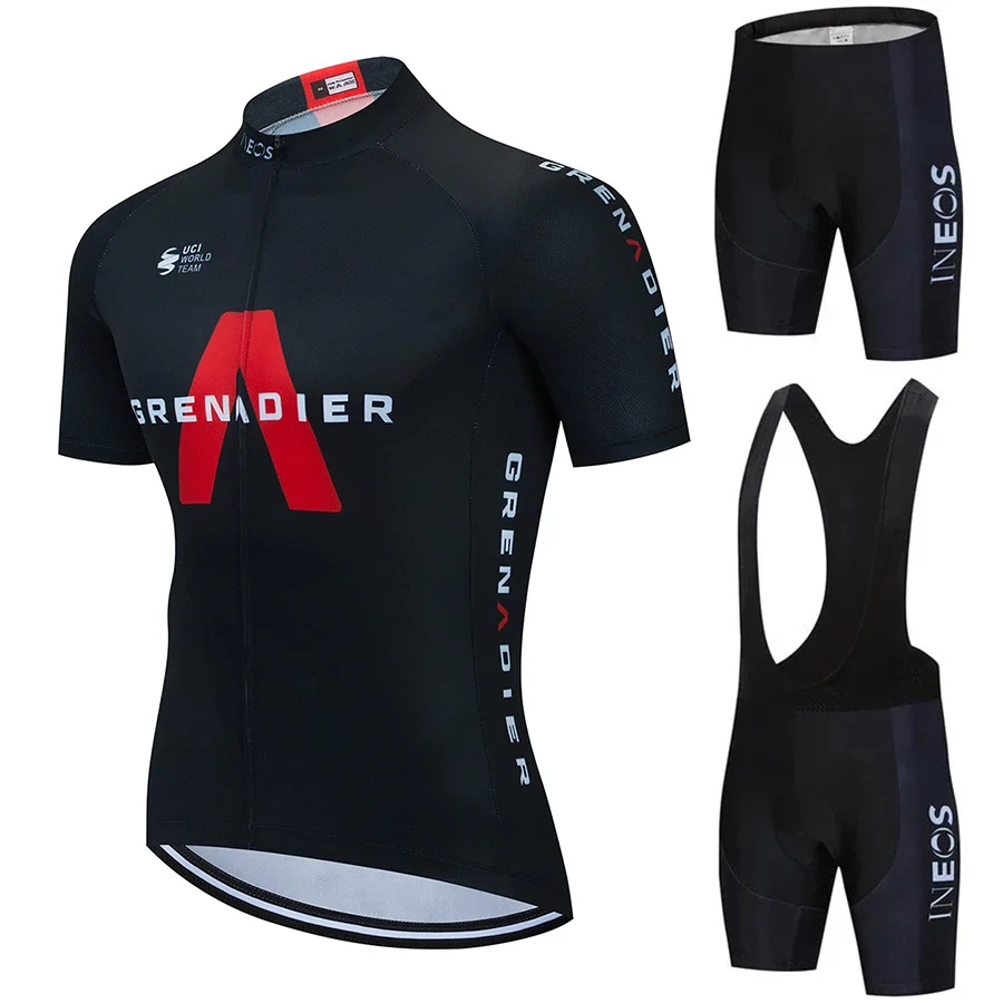 

2021 Hot 2021 Hot Pro Team INEOS Grenadier Cycling Jersey Set Summer Mens Breathable MTB Quick Dry Bike Ropa Ciclismo Setn 9d G