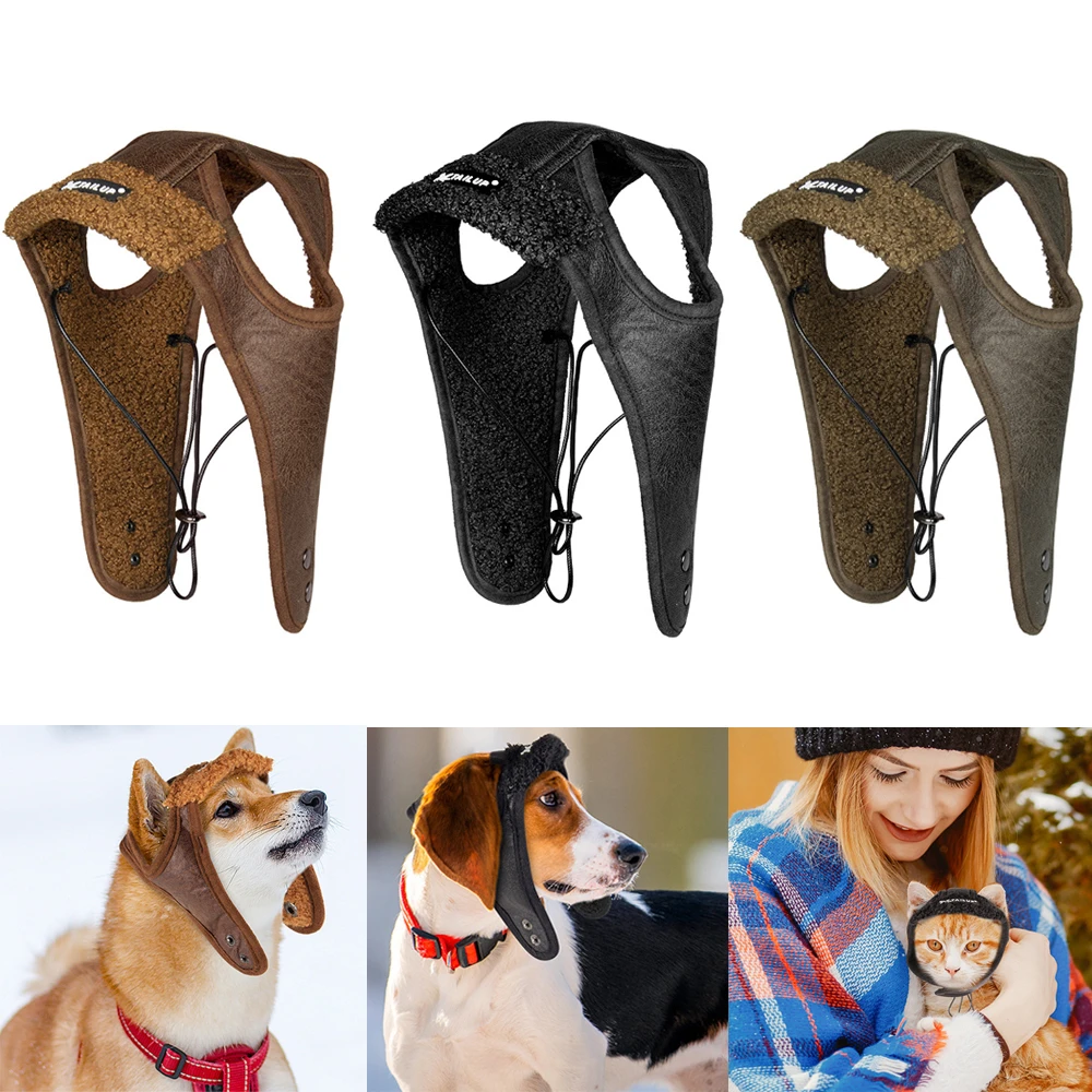

Winter Warm Dog Hats For Small Medium Large Dogs Puppy Autumn Winter Windproof Pilot Hat Cat Costume Cosplay Aviator Cap Product