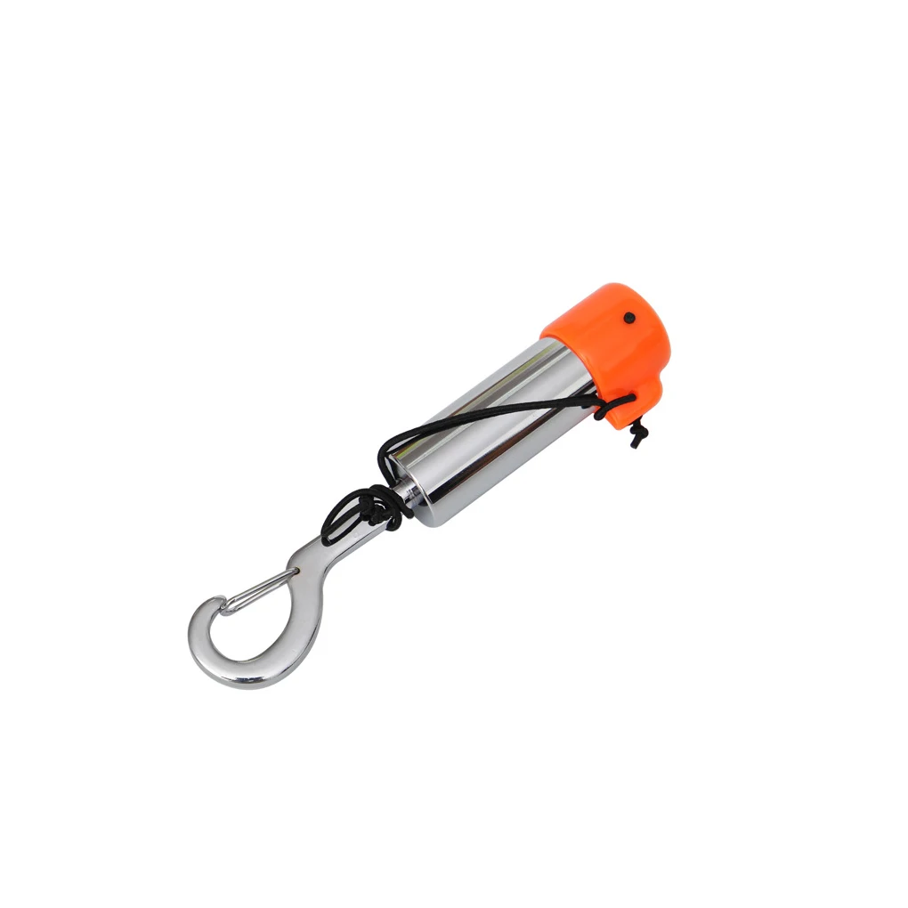 

Signal Shaker Rattle Steel Lanyard Sounder Hard Resistant Noise Maker Underwater for Scuba Free Diving with Cable