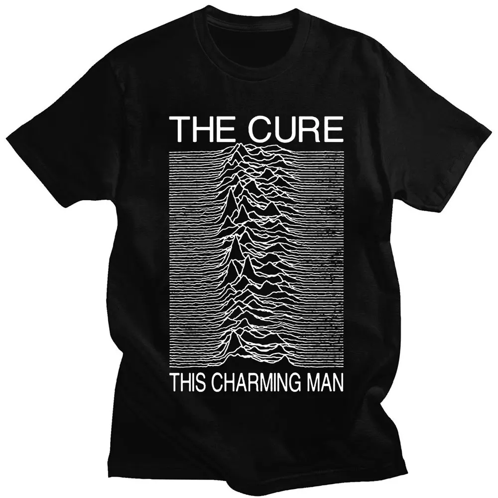 

Joy Division The Cure This Charming Man Rock Band T Shirts Men Vintage Punk Unknown Pleasures Radio Waves From Pu.lsar T Shirt