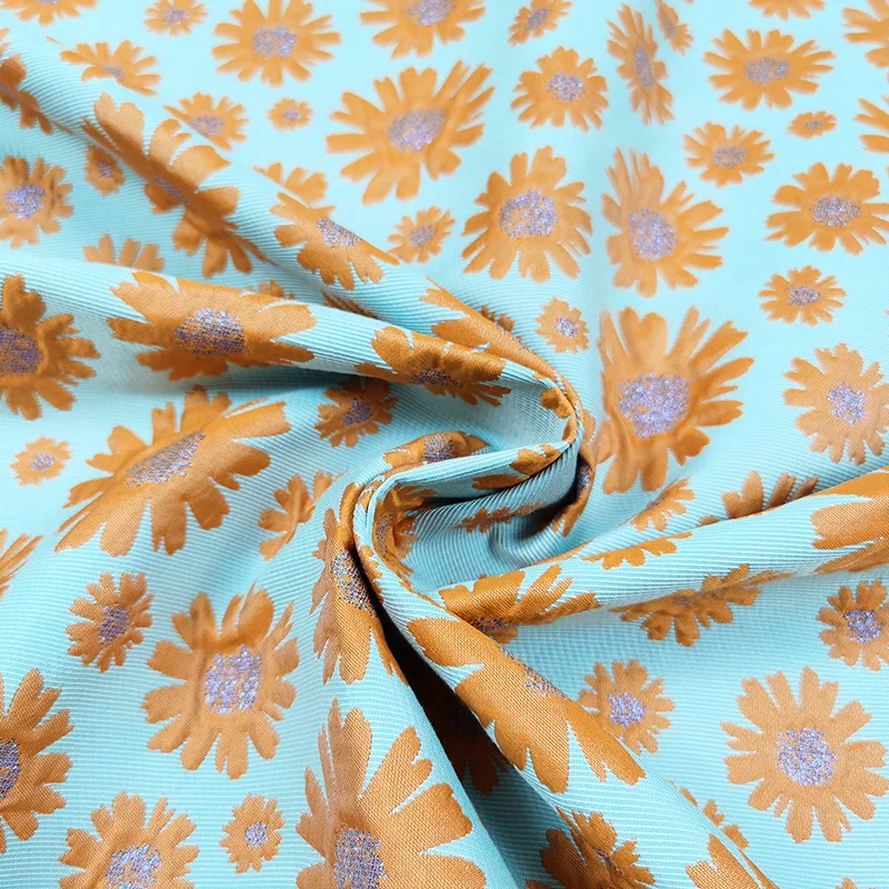 

Жаккардовая ткань, жаккардовая ткань, Осень-зима, ветровка с подсолнухом, костюм, одежда, ткань Европейского Бренда, модный дизайн, пошив, оп...