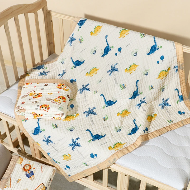 Детское одеяло Elinfant из 100% хлопка шестислойное впитывающее пеленание для