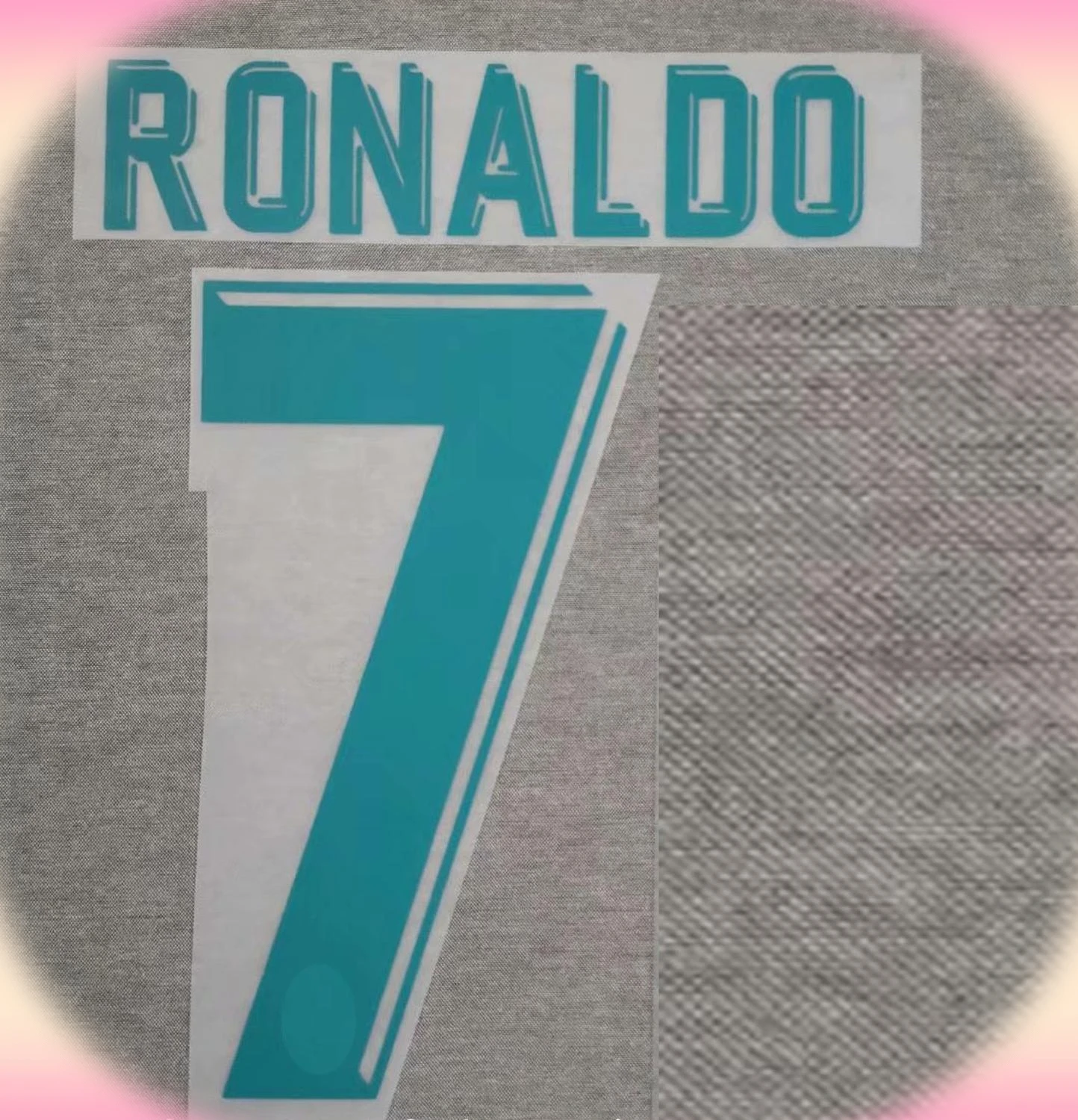 

Top Quality 2017 2018 #7 RONALDO Nameset Printing Soccer Patch