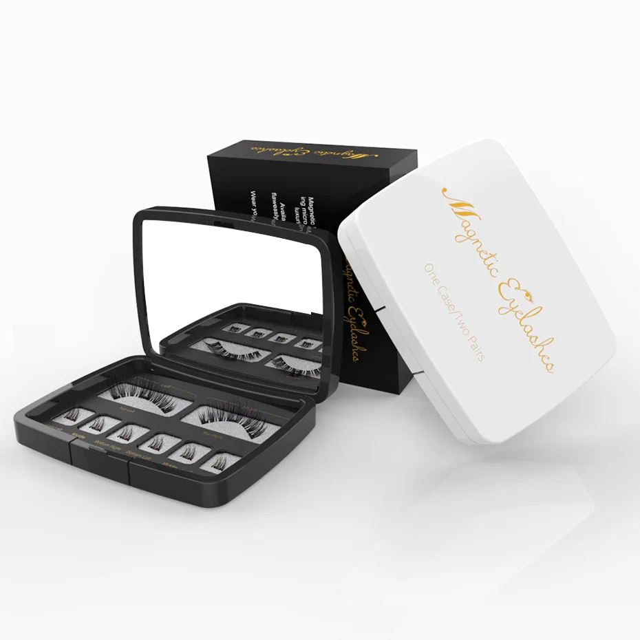

1 пара 3D Магнитных накладных ресниц, индивидуальные натуральные накладные ресницы ручной работы с пинцетом, набор искусственных ресниц для ...