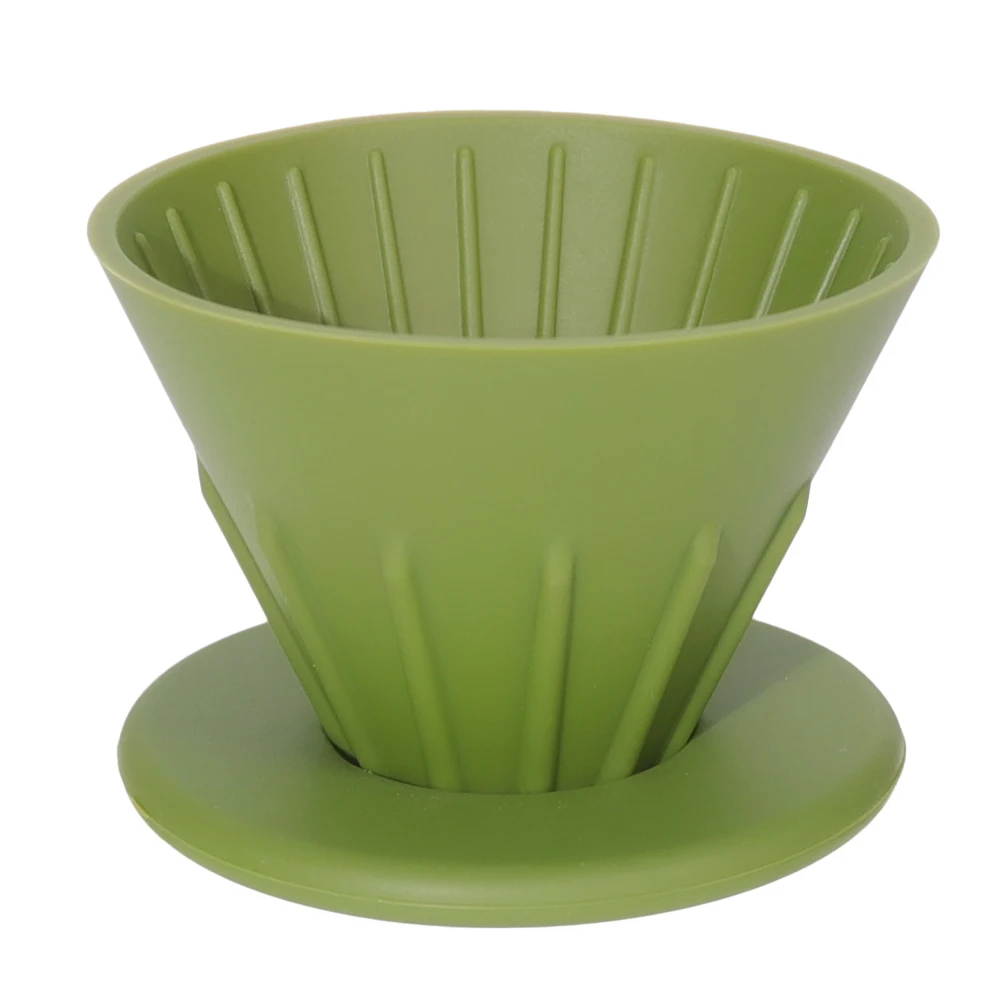 

Collapsible Pour Over Coffee Dripper, Silicone Reusable Cone Filter Holder - For Home, Camping, Travel, Office