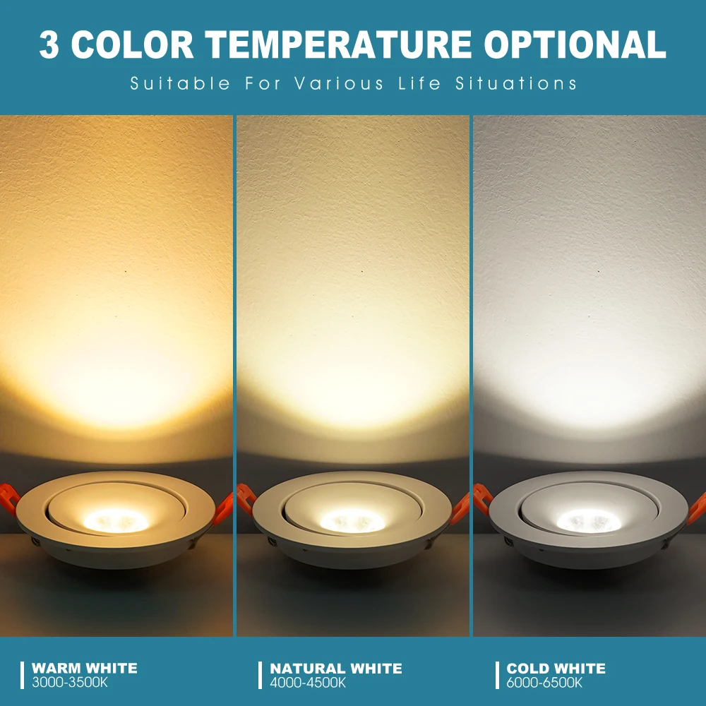 Светодиодный точечный светильник с регулируемой яркостью потолочный прожектор 7