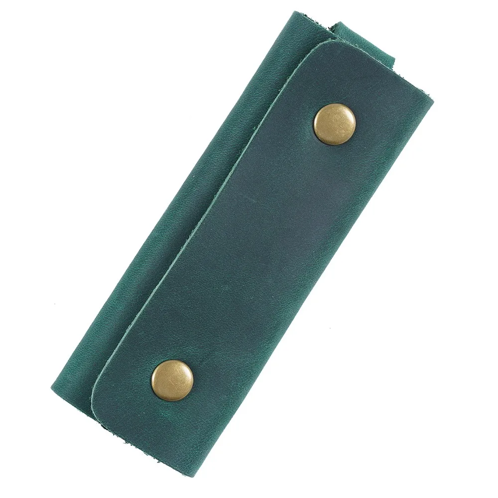 

Мини-сумка для ключей из натуральной кожи, многофункциональный мужской чехол для ключей от машины, портативный минималистичный карманный брелок для ключей, домашний чехол