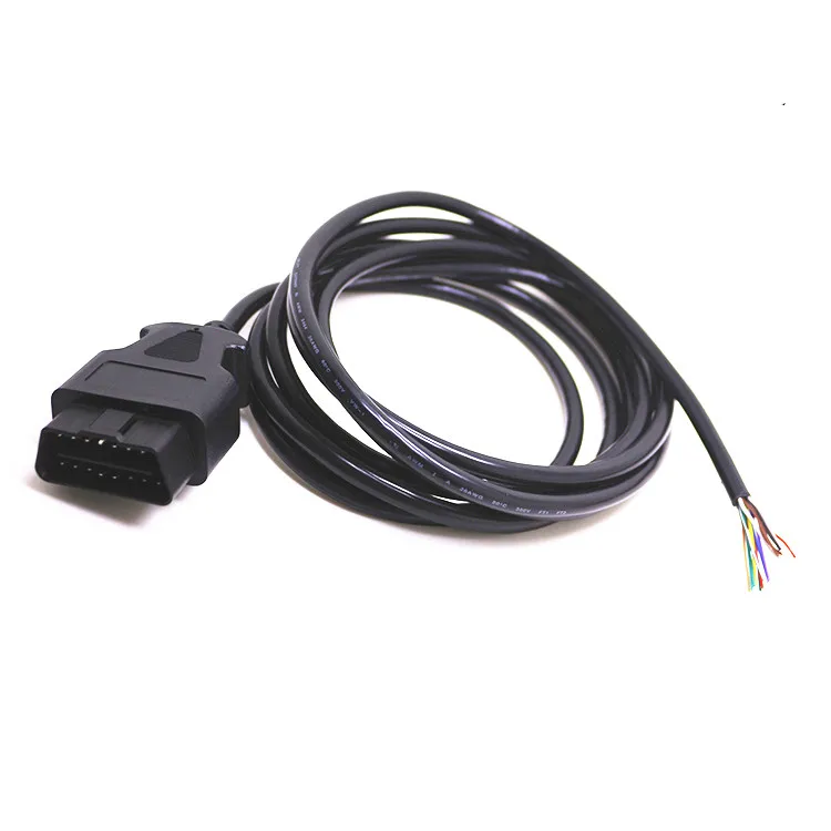 

0.3M/0.6M/1.5M/3M meter 16-pin/pin male threaded connector open circuit 16-pin ELM327 extension cable OBD2 cable