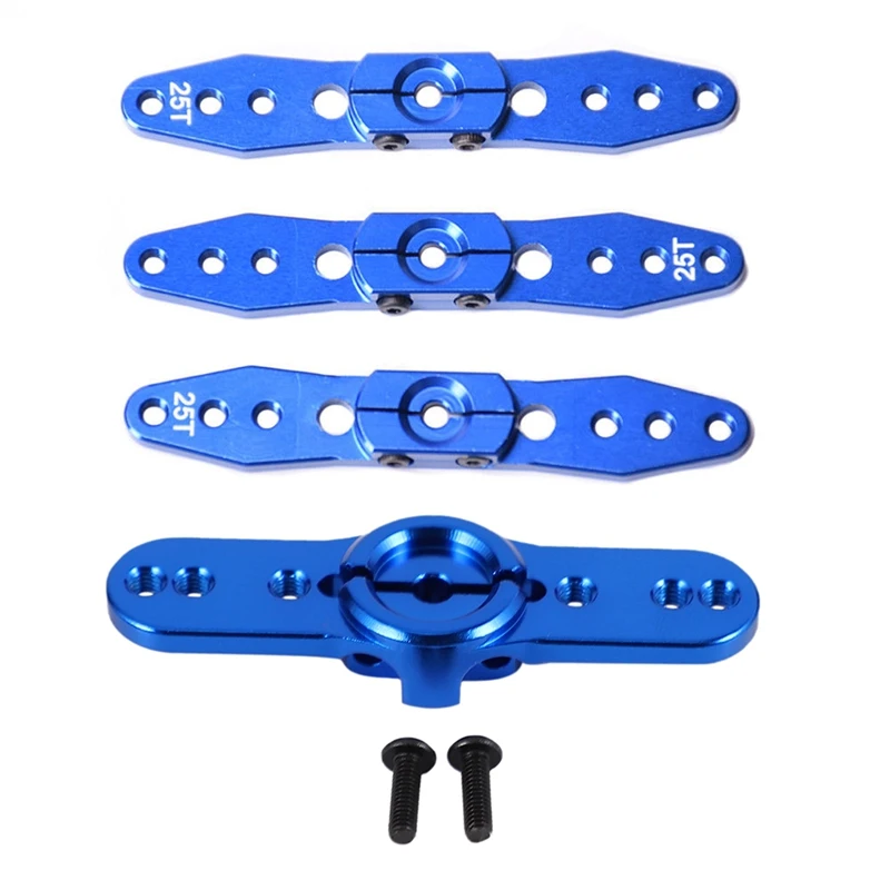 

2 Set RC Car Part: 1 Set Aluminum Steering Servo Horn Arm 25T & 1 Set 15T Servo Horn 15 Tooth Steering Servo Arm