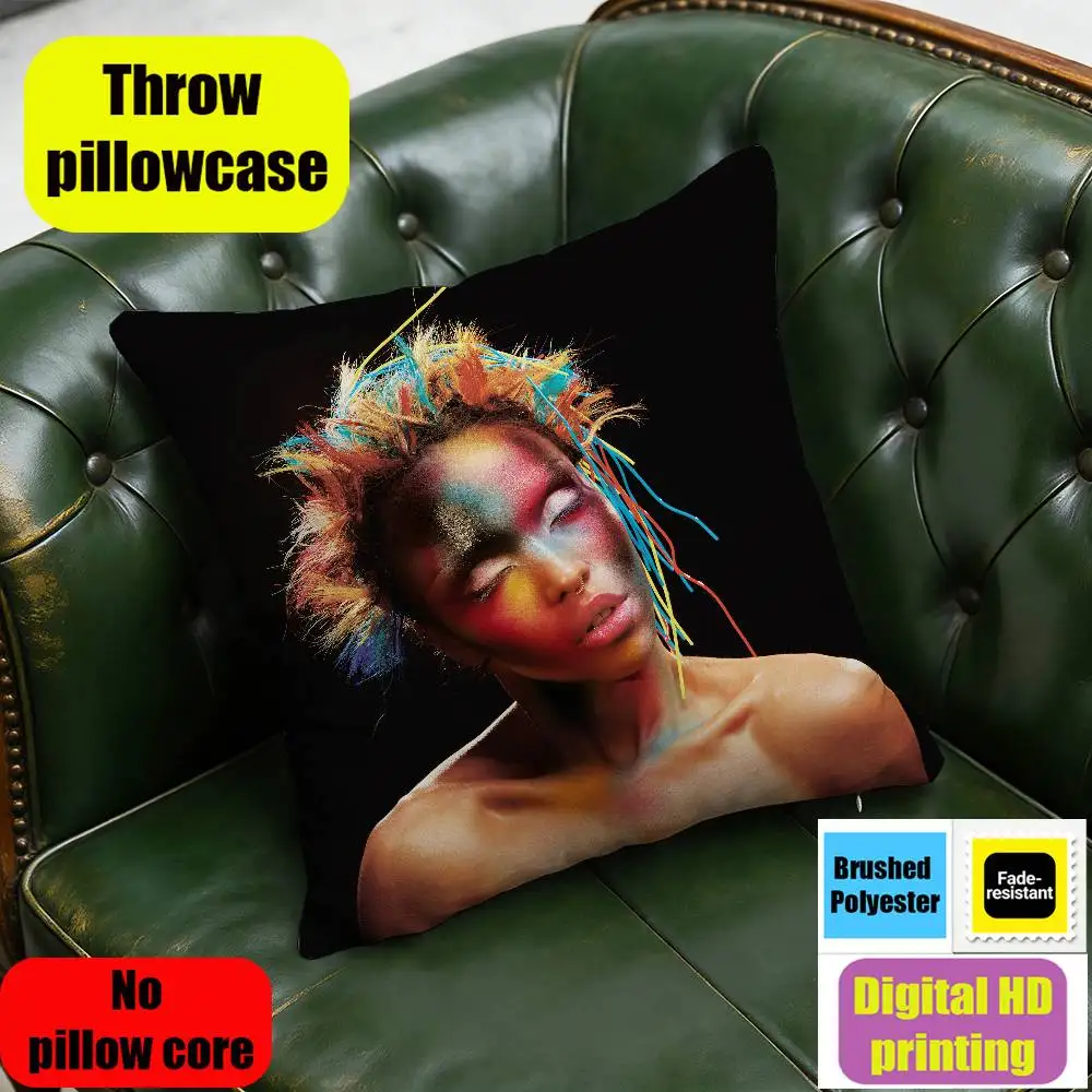 Фото Наволочка для декоративной подушки FKA Twigs Eusexua Room of Fools, 40x40 см, квадратная, для автомобиля, на заказ №4