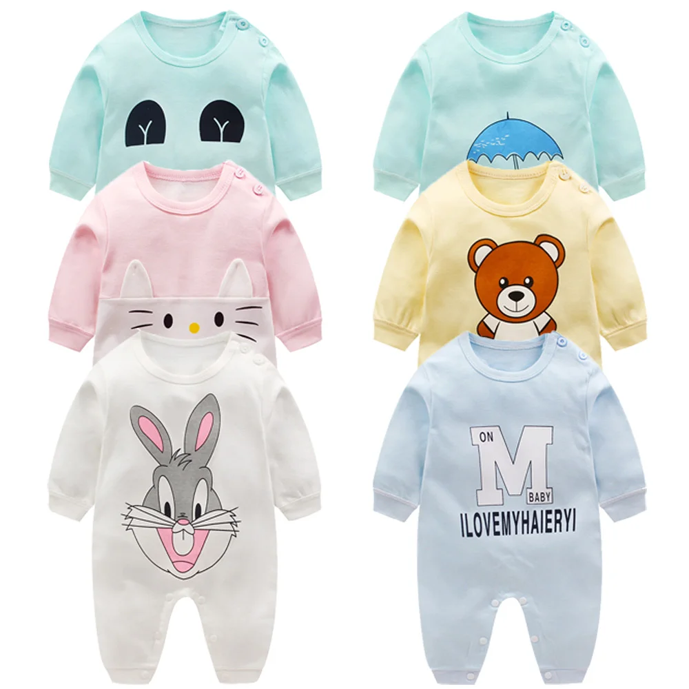 baby clothes 100% Cotton Long Sleeve Spring Autumn Baby Rompers Soft Infant Clothing toddler boy girl jumpsuits