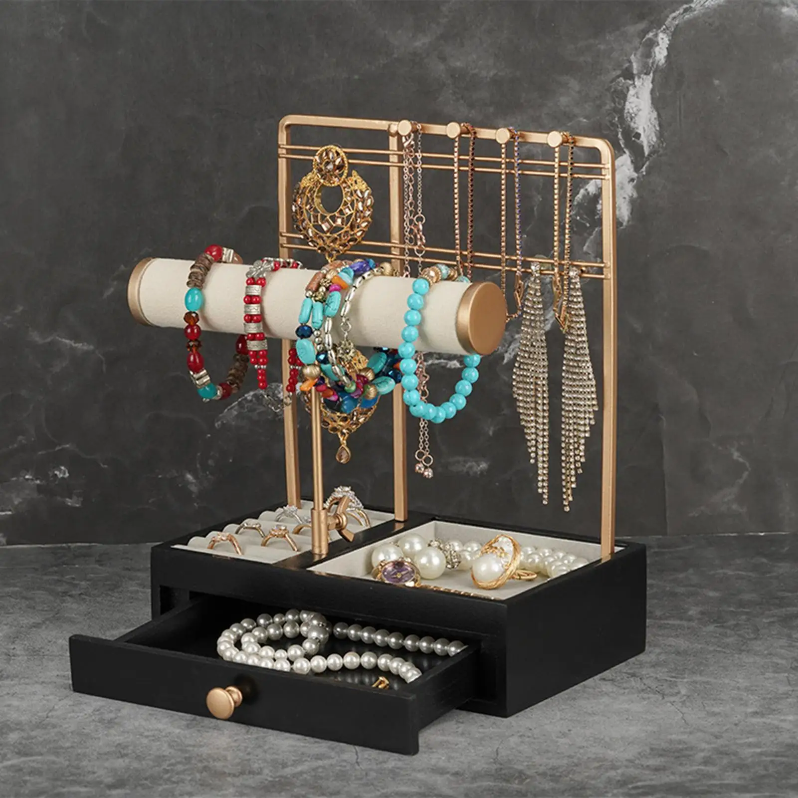 Jewelry Display Organizer Rack Necklace Drawer for Bangle Earrings Bracelet 2023 New