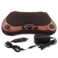 electric massage pillow relax vibrator shoulder heating kneading infrared shiatsu neck therapy back massager for car home