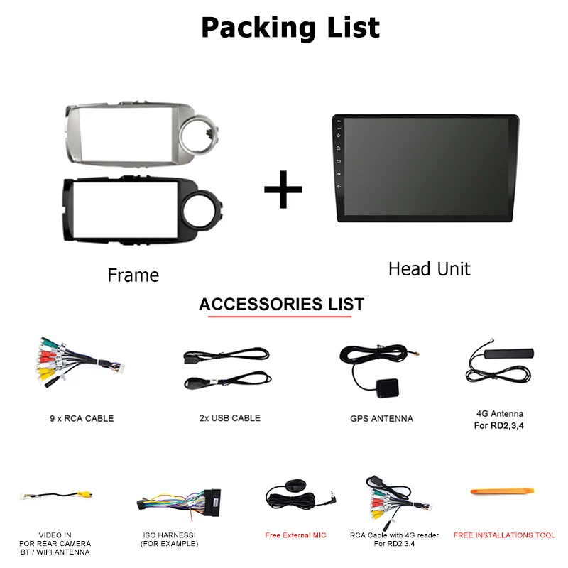 Автомагнитола roadivox на Android для Toyota Yaris RHD 2012 2018 с GPS-навигацией видеоплеером