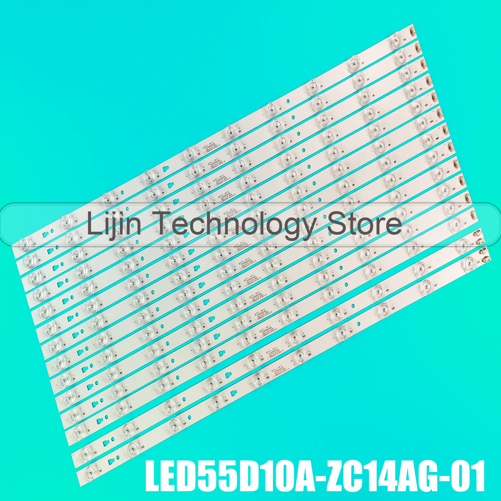 14 шт. светодиодный ная подсветка для ersson 55ULES76T2 TF-светодиодный 55S37T 2SU LED 55K3 6U LED 55K35U LS55AL88U71 LED 55D1 0A светодиодный 55D10B-ZC14AG-01 ZC1402