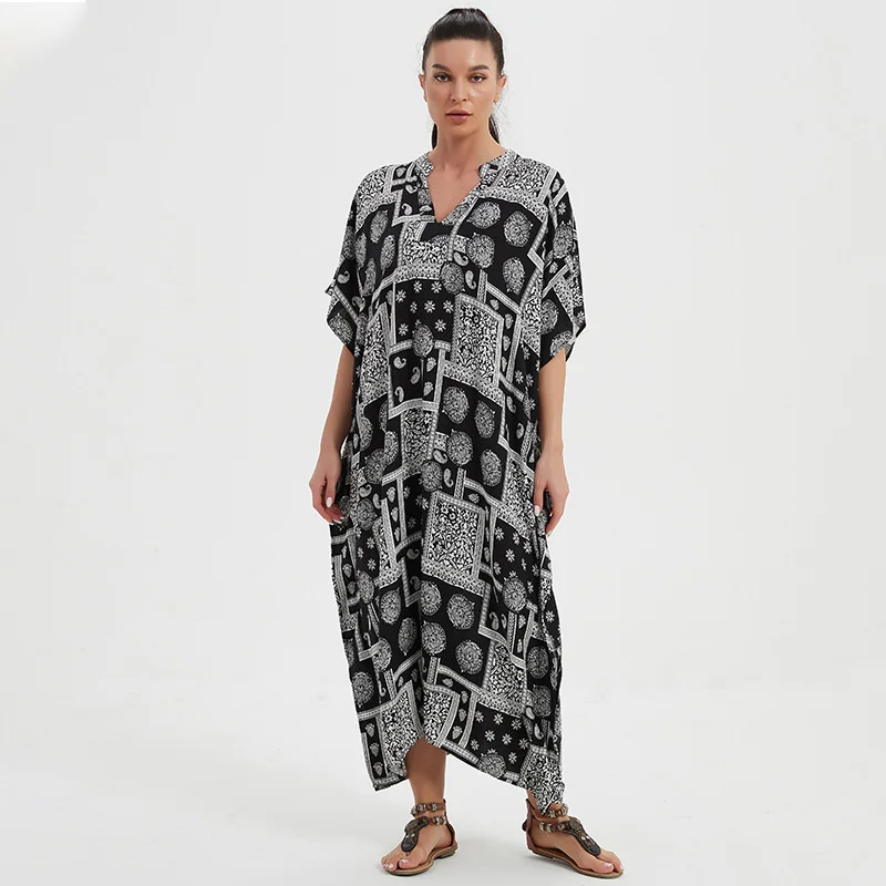 

Women Outfits 2022 Jumpsuit Women Summer Sunscreen Beach Coat Blouse Beach Holiday Gown Female Dress