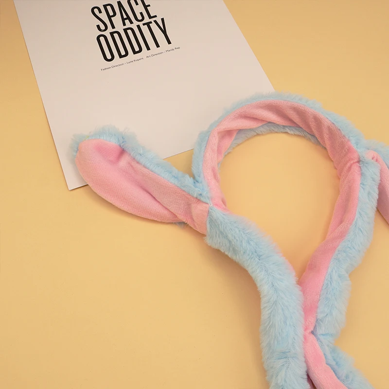 Кроличья шапка с движущимися ушами Зайчик Теплая Плюшевая Милая Шапка для Детей и Взрослых Подарок Головные Уборы Дропшиппинг.