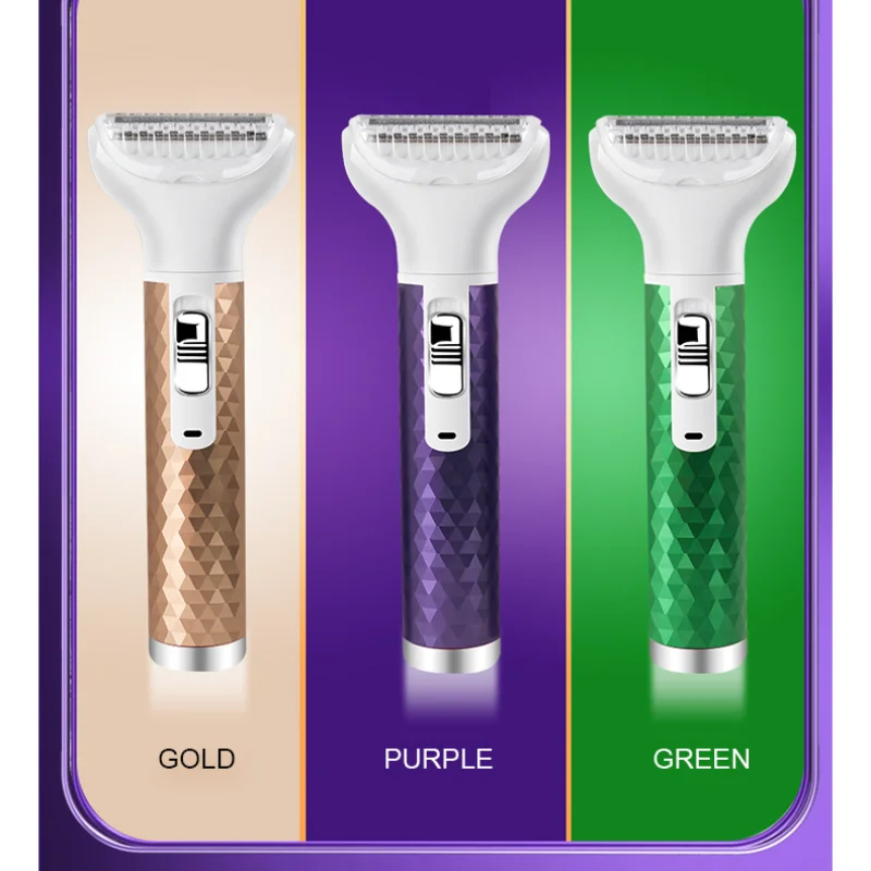 

5 In 1 Women Shaver Painless Hair Removal Epilator Shaving Face Beard Eyebrow Nose Trimmer Body Bikini Electric Barbeador Laser