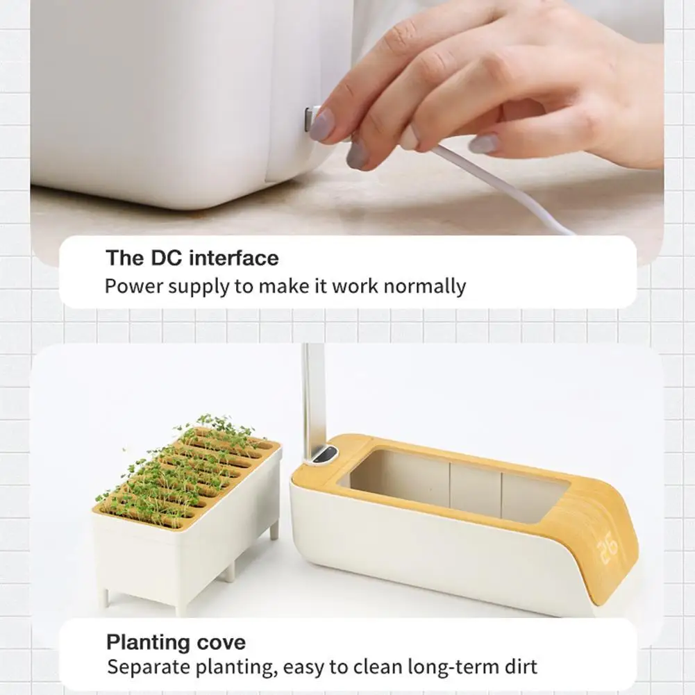 Автоматическая гидропонная система для выращивания растений домашний садовый