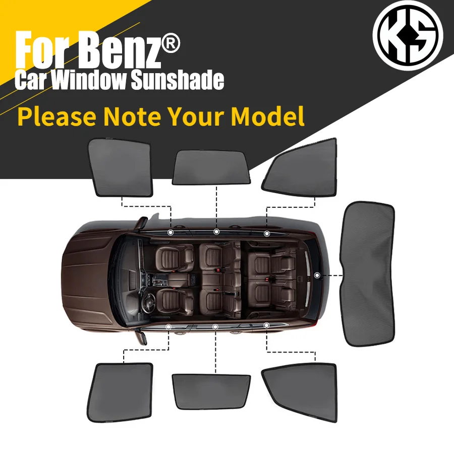 Custom Magnetic Side Car Window Sunshade For Mercedes Benz A B C Class GLA GLC GLE GLK Window Curtain Please Note Your Model