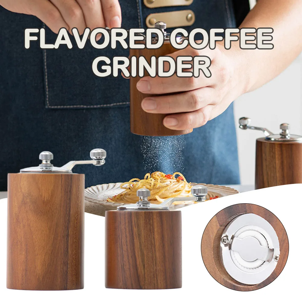 

Wooden Manual Coffee Grinders Household Spice Powder Mill Labor-saving Coffee Bean Grinding Tool for Kitchen Coffeeware Teaware