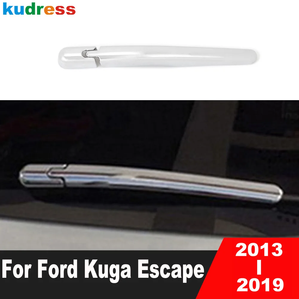 For Ford Kuga Escape 2013 2014 2015 2016 2017 2018 2019 Chrome Rear Window Wiper Arm Blade Cover Molding Trim Car Accessories For Ford Kuga Escape 2013 2014 2015 2016 2017 2018 2019 Chrome Rear Window Wiper Arm Blade Cover Molding Trim Car Accessories