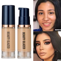6ml matte liquid foundation cream smooth long wear oil control face foundation full coverage concealer waterproof contour makeup