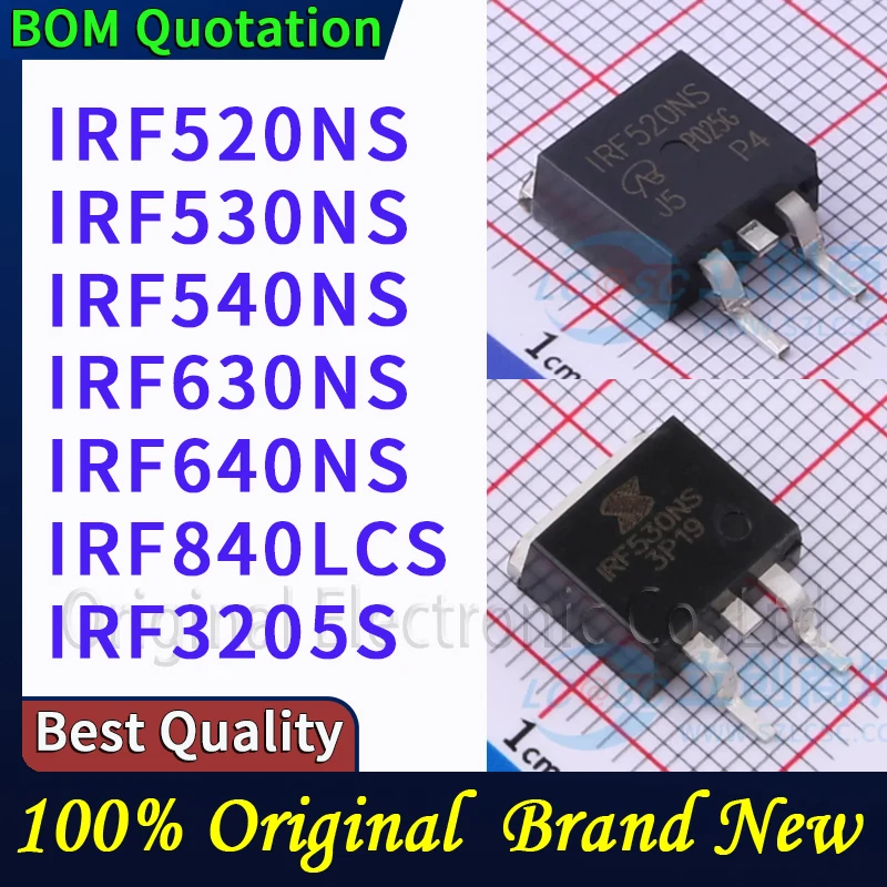 5 шт.лот IRF520NS IRF530NS IRF540NS IRF630NS IRF640NS IRF840LCS IRF3205S В наличии Оригинальные высококачественные компоненты (art.: 3920d99dffa97) - 3920d99dffa97