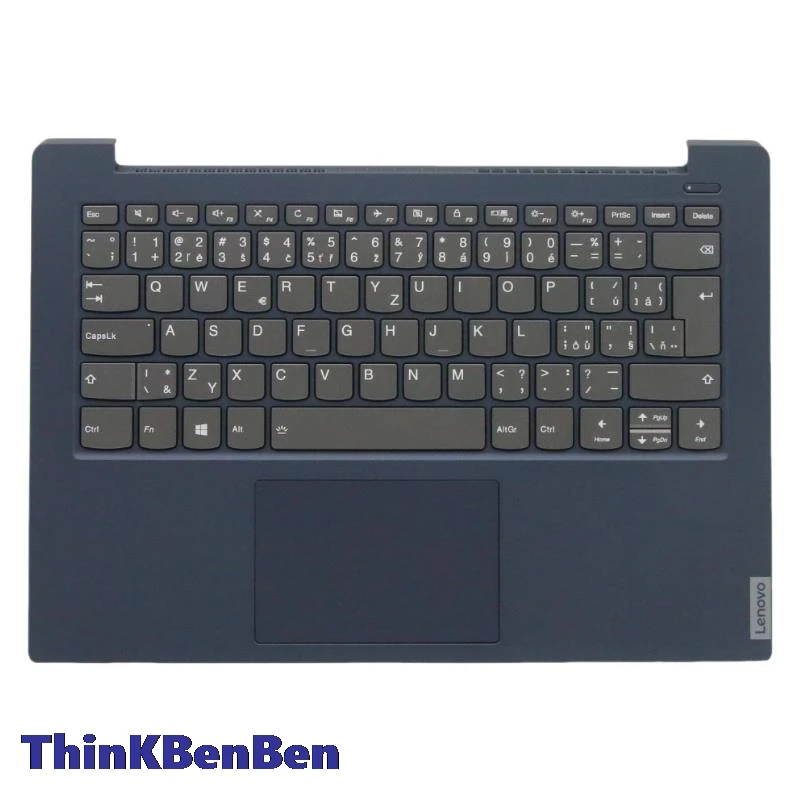 Чешский синий чехол с клавиатурой CZ для упора рук Lenovo Ideapad S340 14 14IWL 14API 14IIL 14IML 5CB0S18615