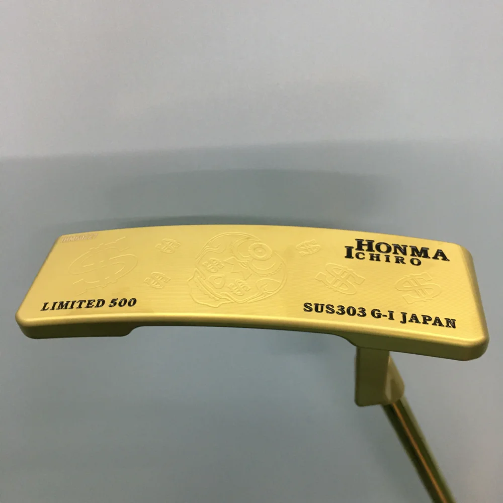 

2022 New ICHIRO HONMA Golf Club Stainless Steel CNC Straight Gold Golf Putter Free of Postage