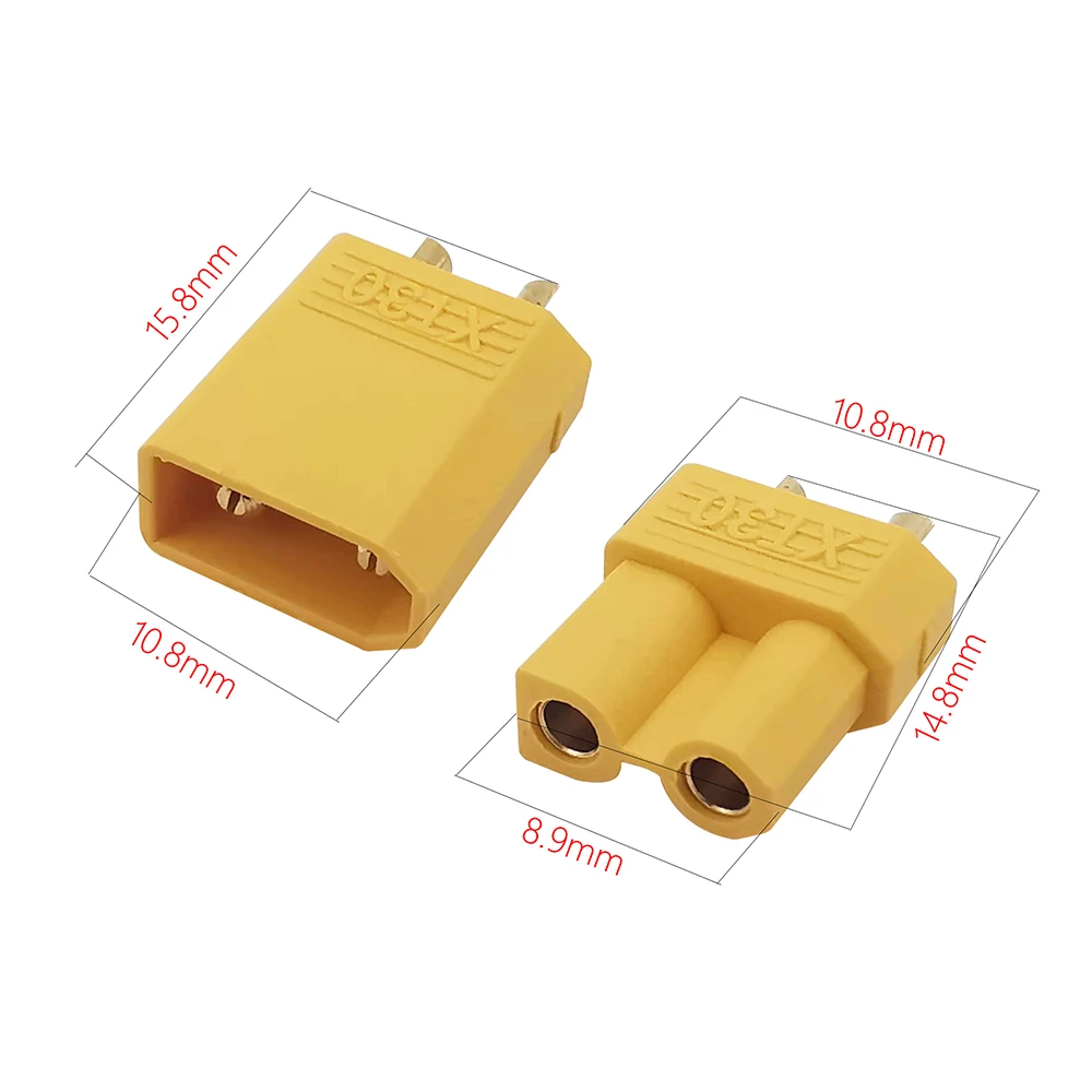 10 шт. XT30 XT-30U разъем Батарея XT-30 мужской женский провод с силикатной гелевой