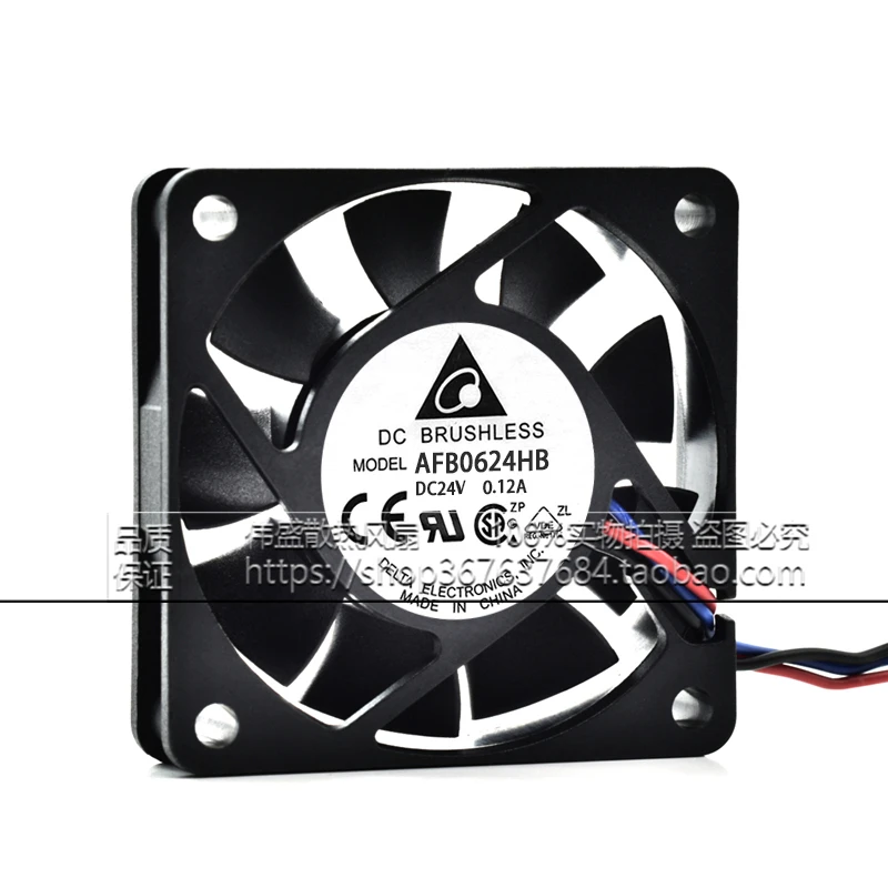 Оригинальный 6 см AFB0624HB 6015 24 в 0.12A промышленный инверторный охлаждающий вентилятор