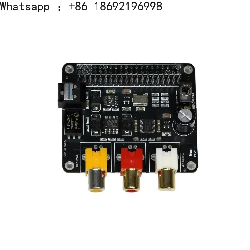 Фото Звуковая карта WM8804 с выходом SPDIF, коаксиальным и оптическим аудиовыходом, декодирующая плата PCM5102 для проигрывателя Raspberry Pi. №1