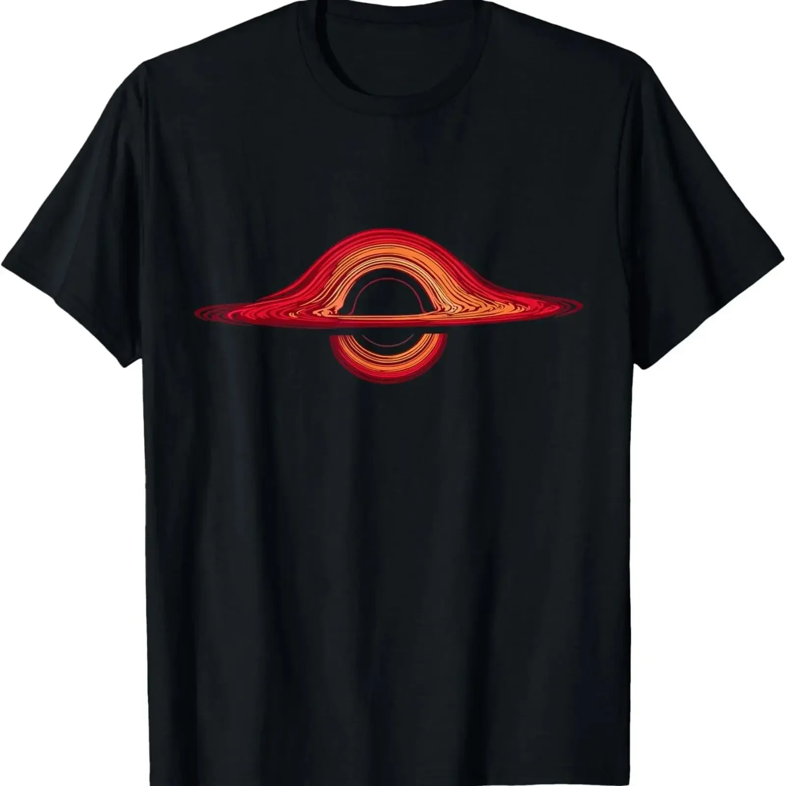 Фото Футболка Black Hole Physics Universe Astrophysicist, винтажная, стильная, дышащая, удобная, с легким графическим принтом, эластичная. №1