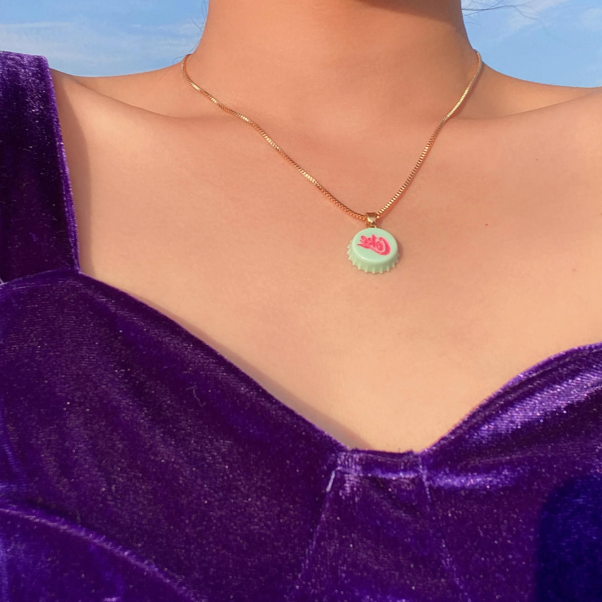 New Vintage Pearl Letter Bottle Cap Pendant Necklace Simple Sweet Color Necklaces Set For Women Girls Fashion Jewelry |