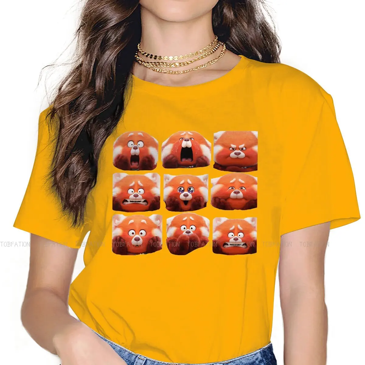 

Happiness Very Angry Crying Special TShirt for Girl Turning Red Youth Fall In Love Rebellious 5XL Creative Gift Clothes T Shirt