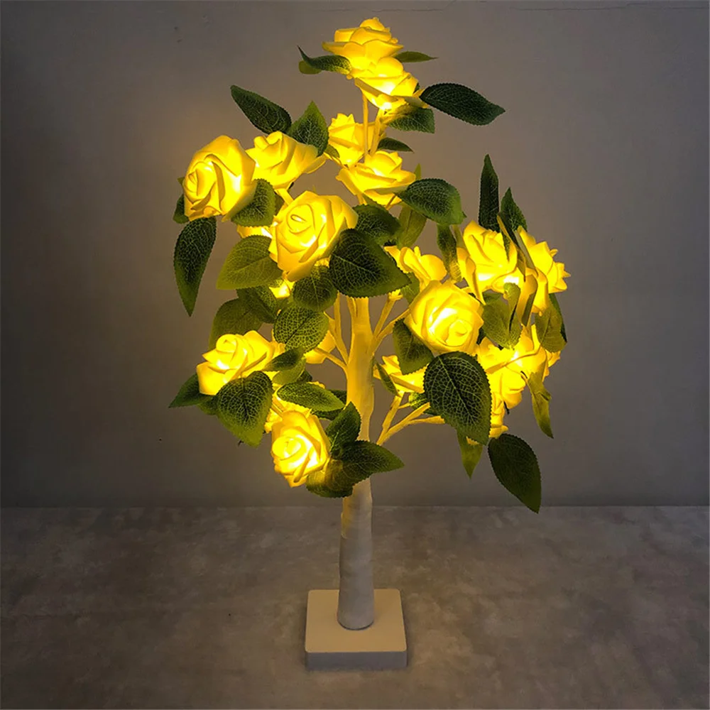 

Rose Lamp Valentines Decoration Up Rose Tree Light Gifts for Women Mom Flower Night Light for Mother's Day Girls Bedroom Wedding