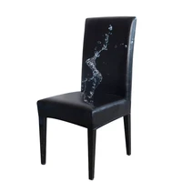 pu leather fabric solid color chair cover waterproof dining seat chair covers hotel banquet wedding seat covers chair protector