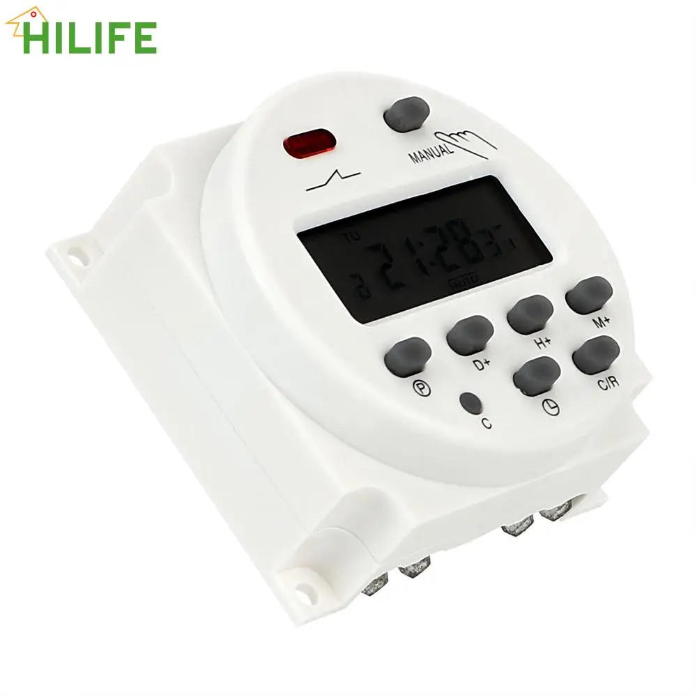 

Реле автоматического включения/выключения переменного тока 220-250 В переключатель управления временем цифровой ЖК электронный ежедневный Е...