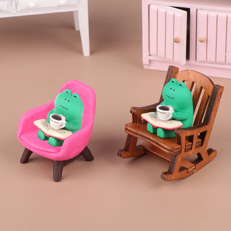 Симпатичное кресло-качалка в виде лягушки исцеляющее офисное настольное