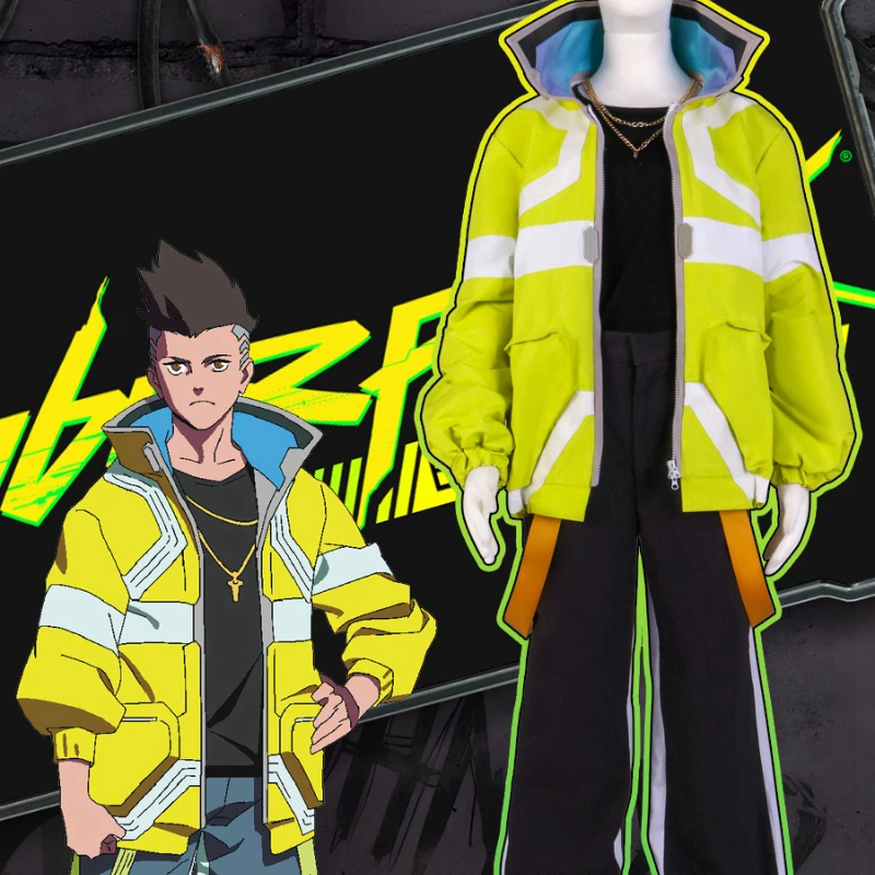 Костюм Дэвида Мартинеса для косплея киберпанк эдгерненеры костюм куртка с