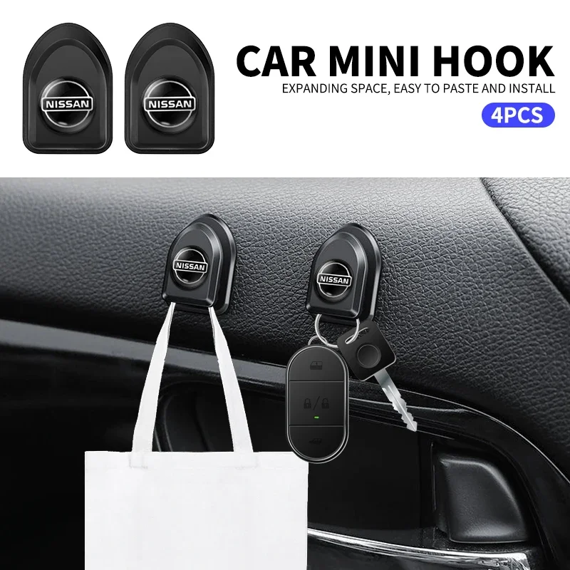 Автомобильный мини-органайзер с черным крючком для хранения спинки сиденья