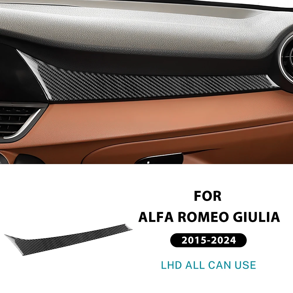 

Для Alfa Romeo Giulia 2015-2025 автомобильная центральная консоль приборная панель второй пилот накладка на панель наклейки тюнинг аксессуары для интерьера