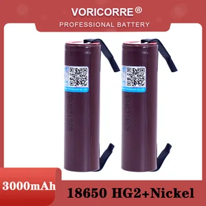 VariCore For New HG2 18650 3000mAh Rechargeable battery 18650HG2 3.6V discharge 20A, dedicated batteries + DIY Nickel