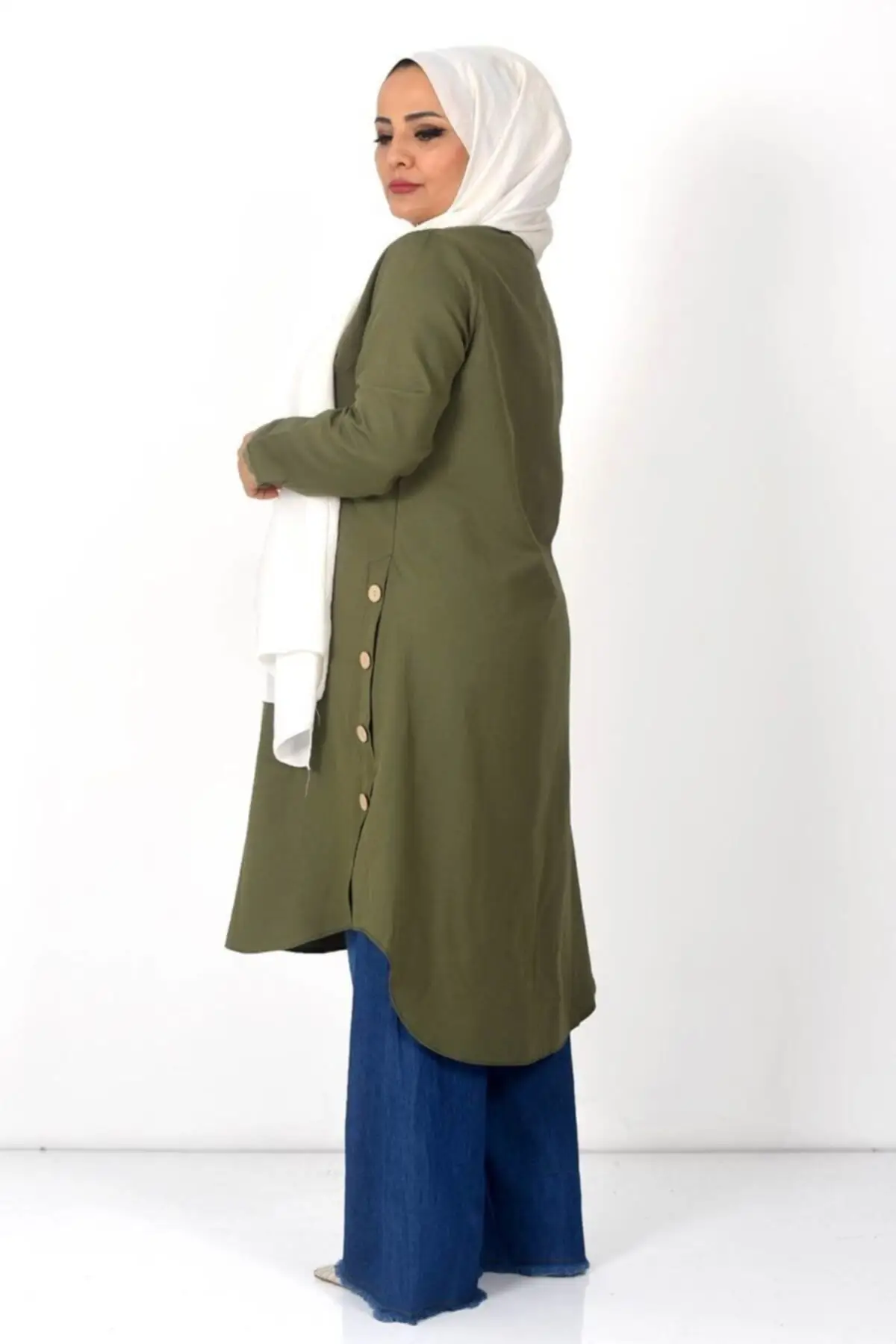 

Women's Tunic Khaki Muslim Tunic 2021 Fashion