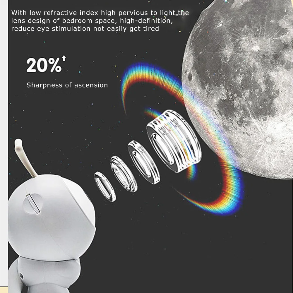 

LED Star Galaxy Projector Starry Sky Night Light Rechargeable Bedroom Decoration Nightlights Caterpillar Kids Xmas New Year Gift