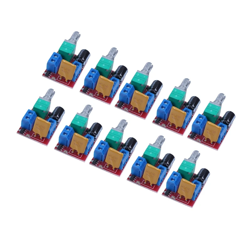 

10X Mini DC Motor PWM Speed Controller 3V 6V 12V 24V 35VDC 90W 5A DC Motor Speed Control Switch LED Dimmer