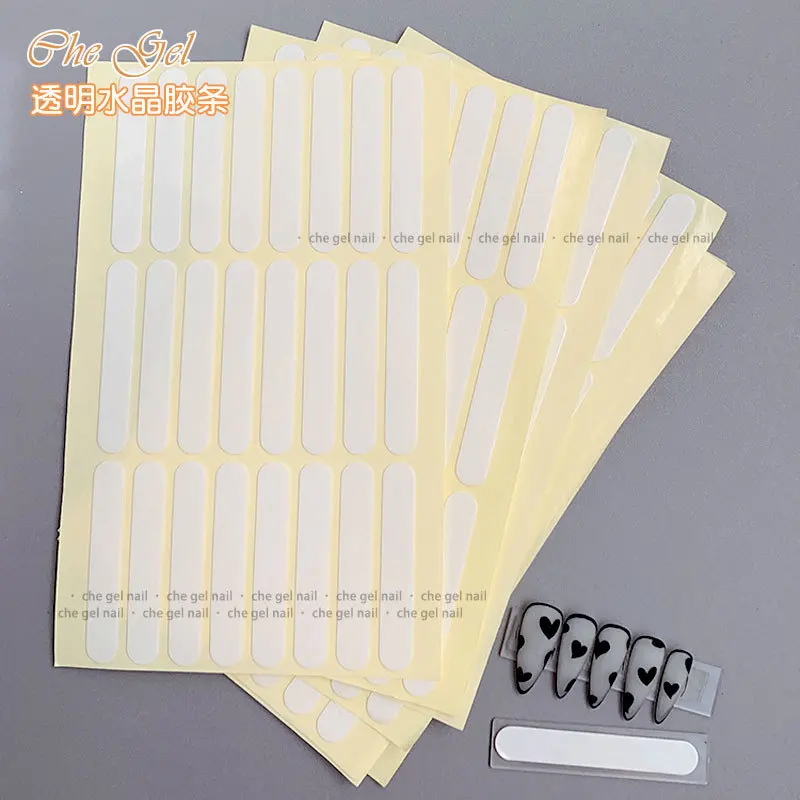 

24Pcs/1 Sheet Double-sided Nail Art Adhesive Glue For False Tips Nail Art Display Nail Stickers Strong Sticky Glue 2022 G1-1